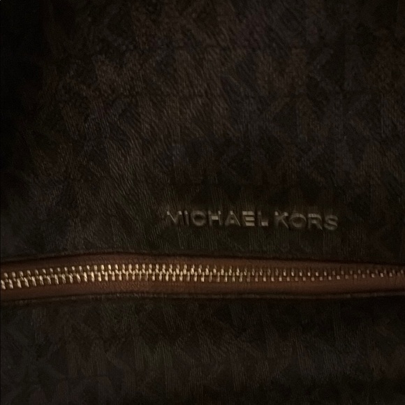 Michael Kors Brown Medium Logo Backpack - Picture 2 of 15